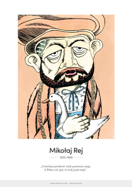 Mikołaj Rej – karykatura
