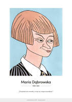Maria Dąbrowska – karykatura