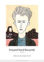 Krzysztof Kamil Baczyński – karykatura