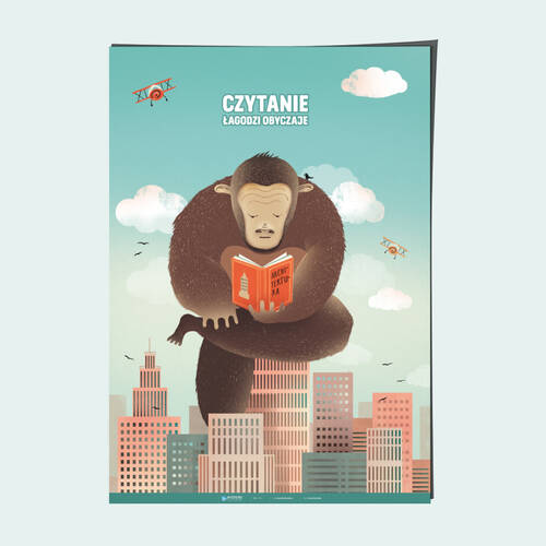 King Kong w bibliotece – czytanie łagodzi obyczaje