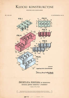 Świetlica – rysunek patentowy (klocki konstrukcyjne)